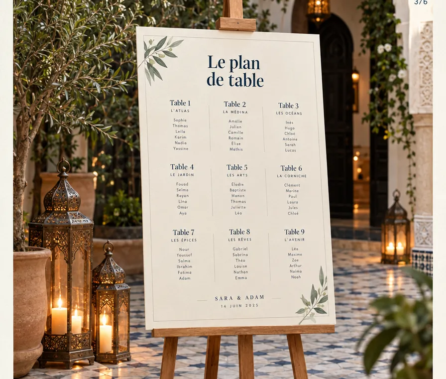 Plan de table (illustration)